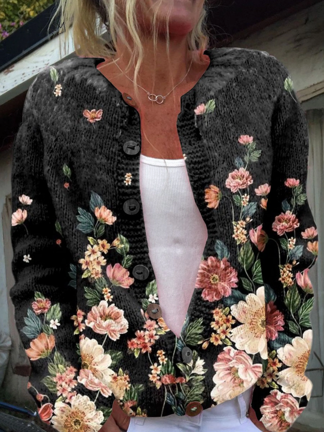 Kivara | Vintage Floral Cardigan - 