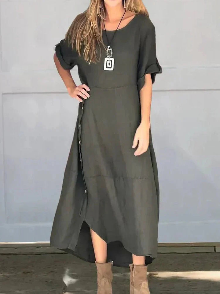 Islay | Dress in Misto Linen Lussuoso