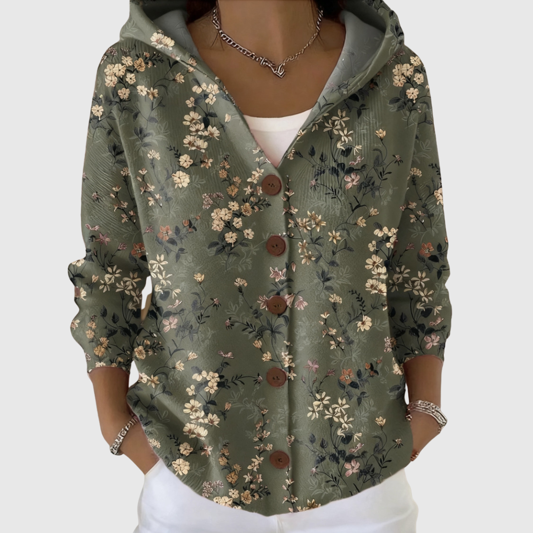 Gloria | Hooded Knit Cardigan - Helen & Olivia Manhattan
