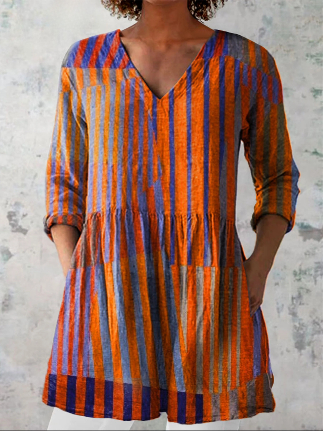 Nadia | Lungo Blouse with Scollo a V