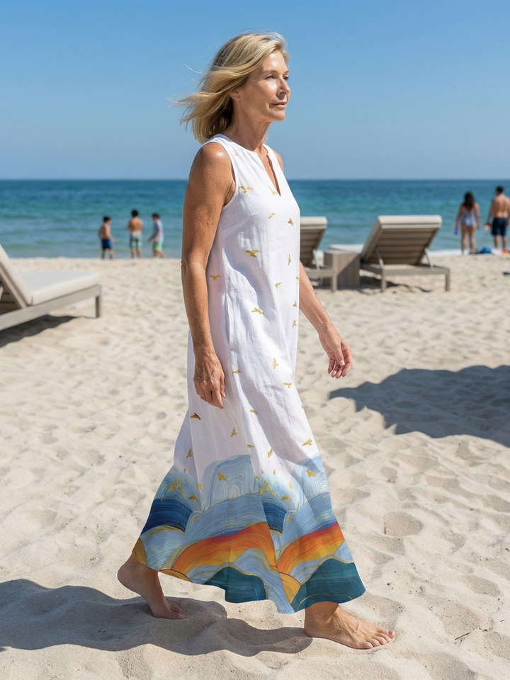Caelia | Maxi Dress a Linea Soft