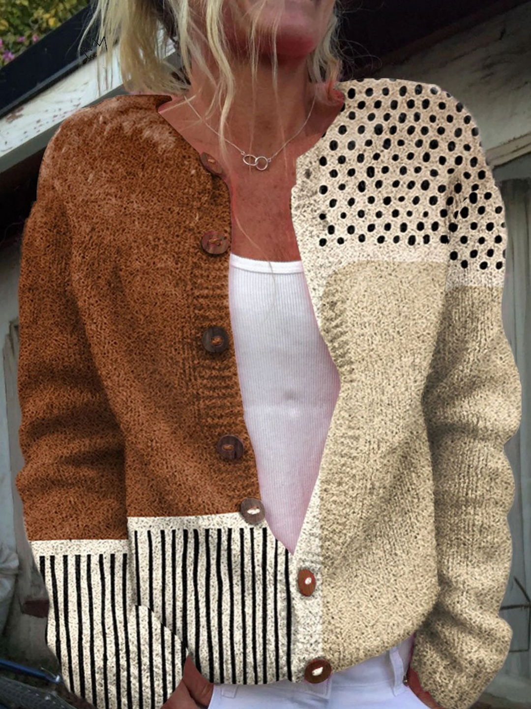 Eloise | Vintage Knit Cardigan Sweater - 