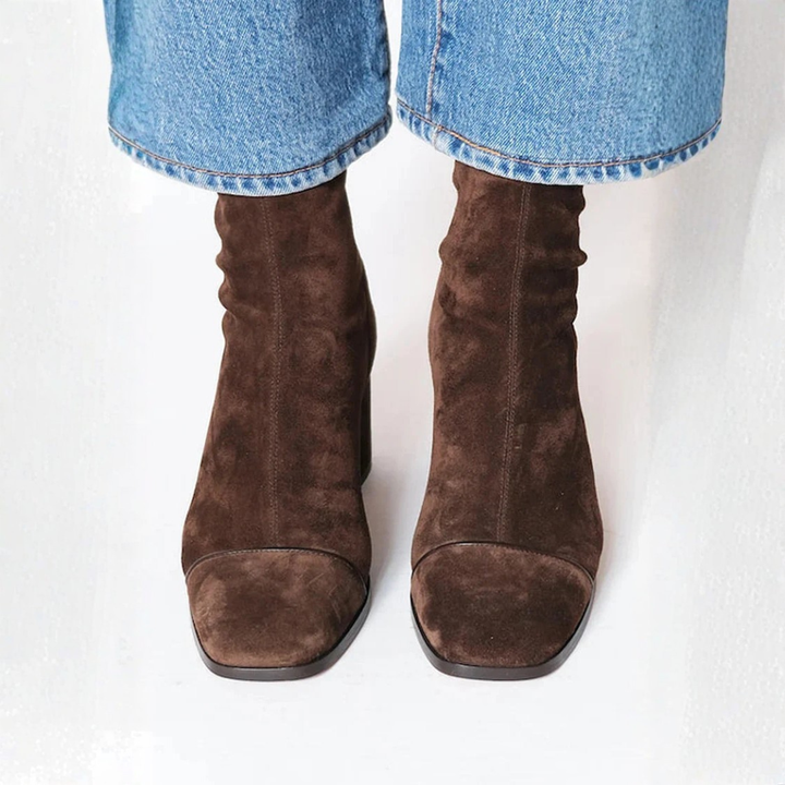 Lora | Elegant Comfort Heel Boots - 