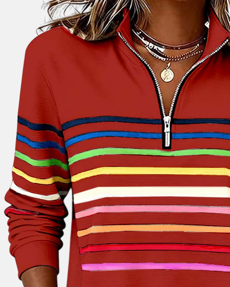 Irene | Comfort Striped Sweater - 