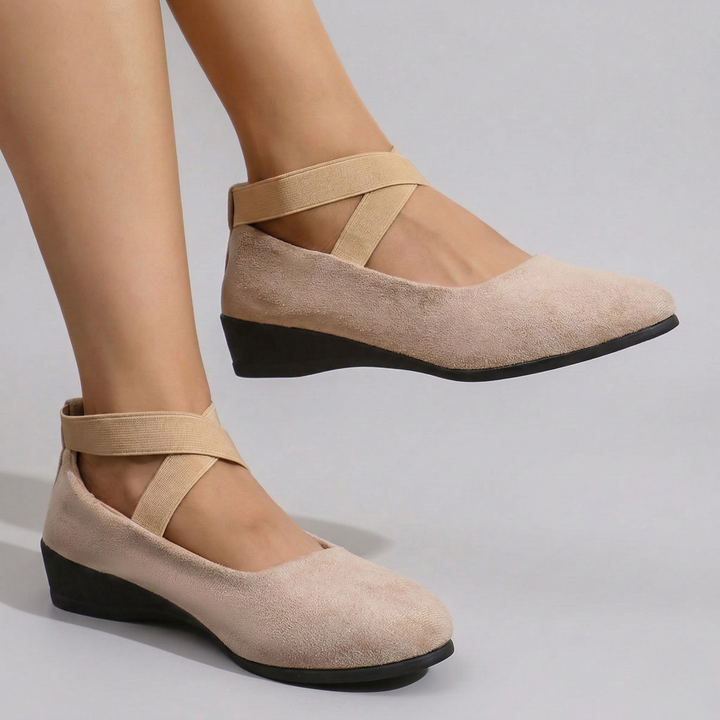 Madeleine | Shoes Wedge Closed Confortables - Brun