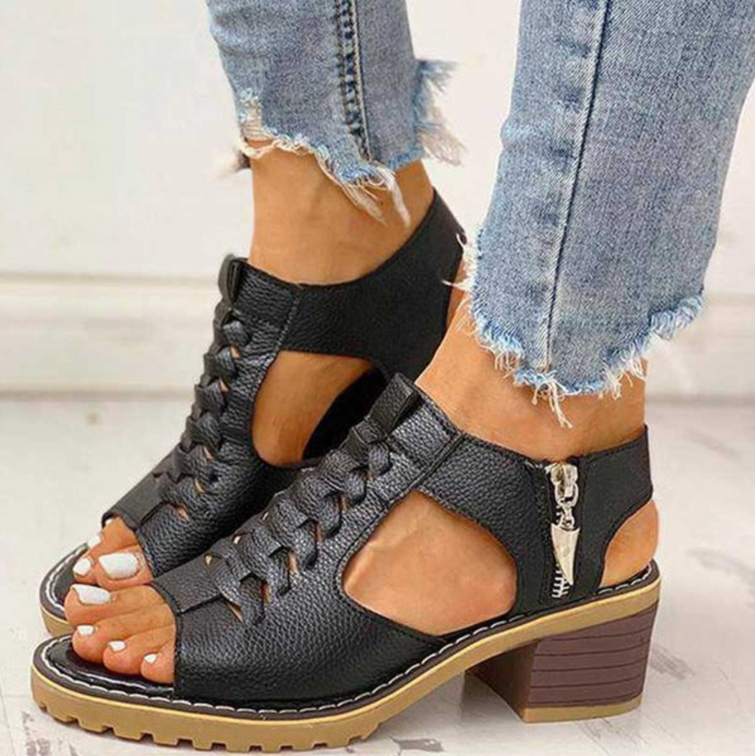 Ouida | Sandals Elegant A Talons Hauts - Black