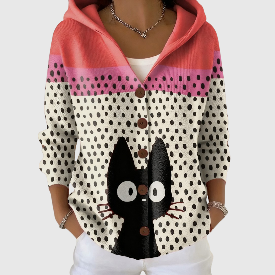 Loreta | Hooded Knit Cardigan - Helen & Olivia Manhattan