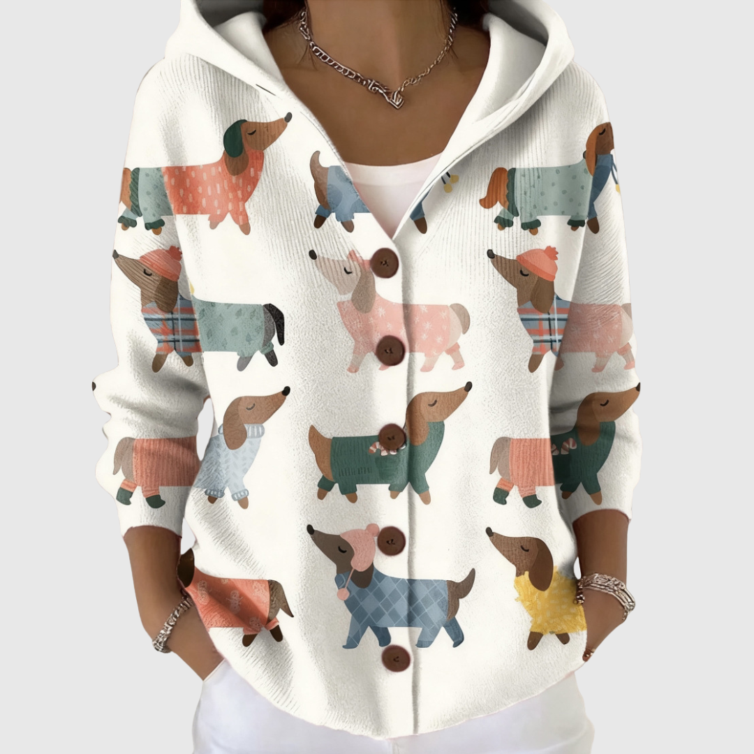 Neve | Hooded Knit Cardigan - Helen & Olivia Manhattan