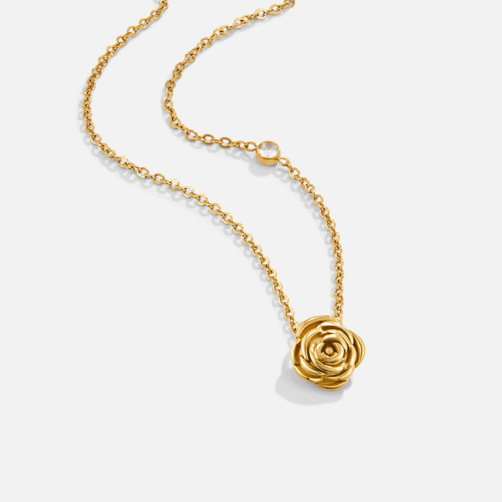 Necklace with Pendant Pink Gold