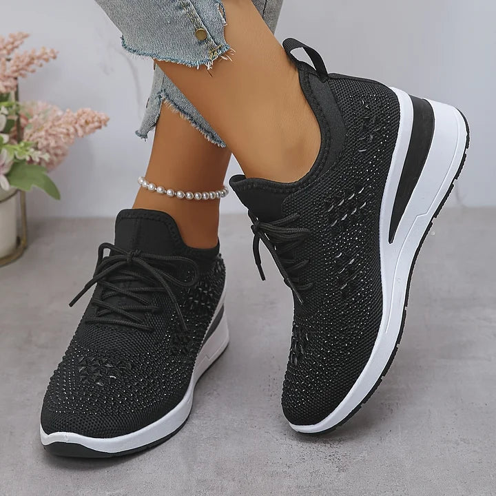 Alessia | Scarpe sportive comfort con dettagli di strass