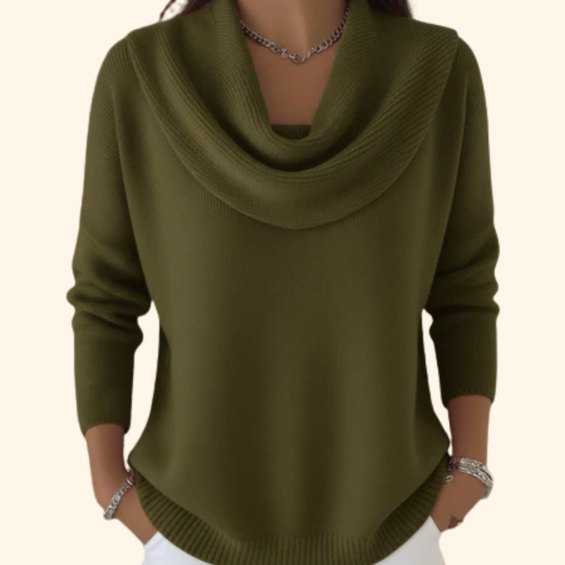 Juliette | Cowl Neck Sweater - Purple