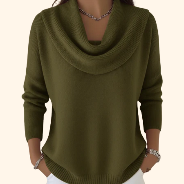 Juliette | Cowl Neck Sweater - Purple