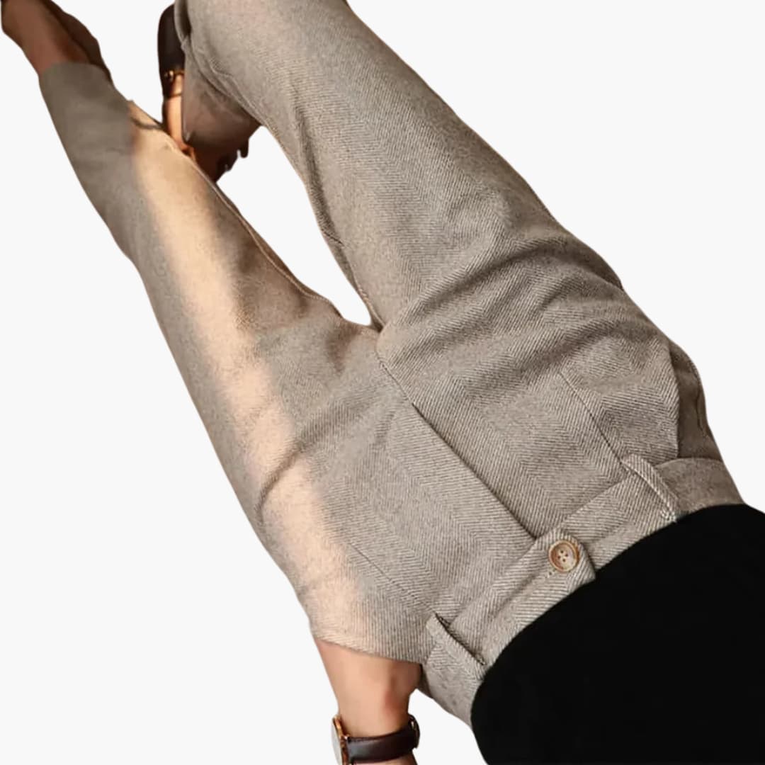 Sibyl | Tailored Straight Leg Pants with Pockets