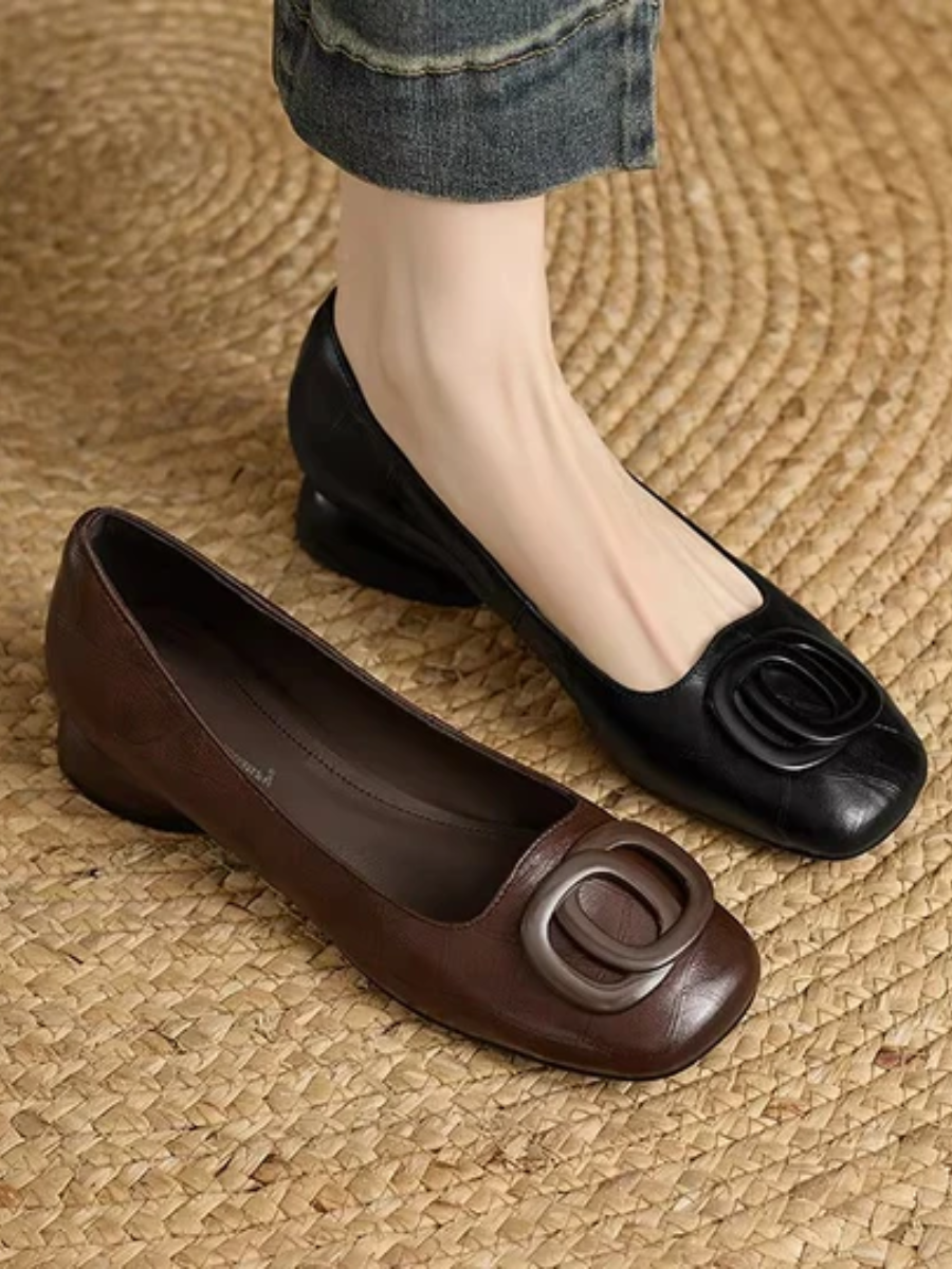 Opium Leather Flats - 