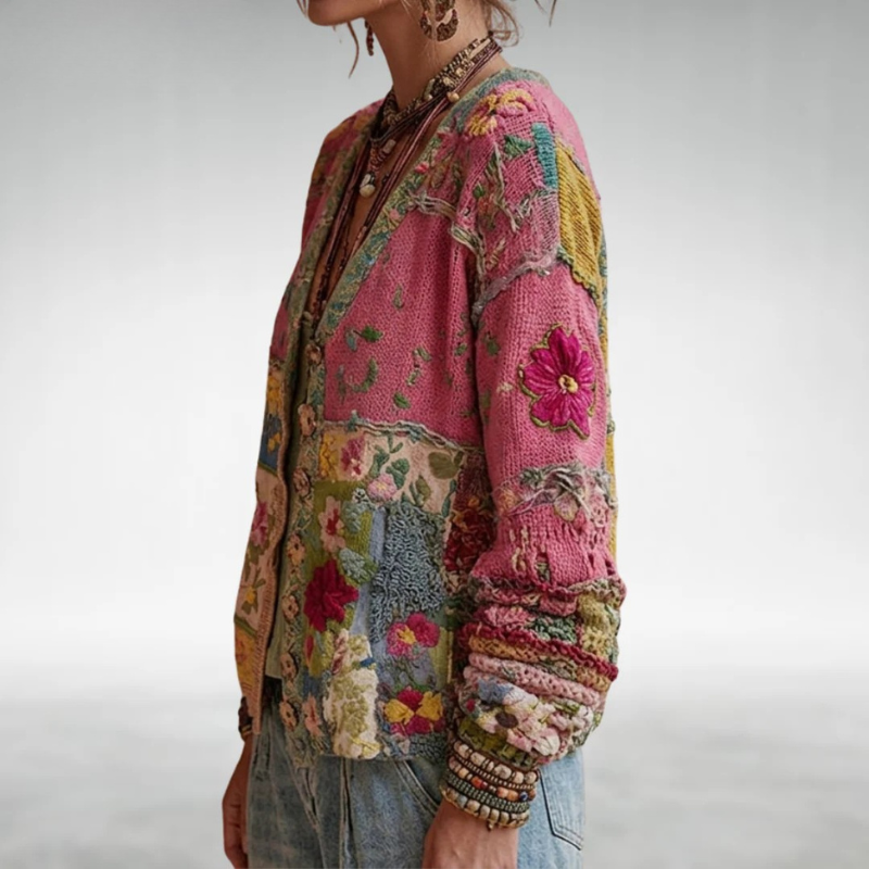 Tamsin | Patchwork Boho Cardigan - 