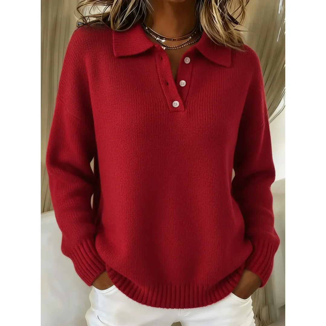 Maren | Cozy Comfort Jumper - Red