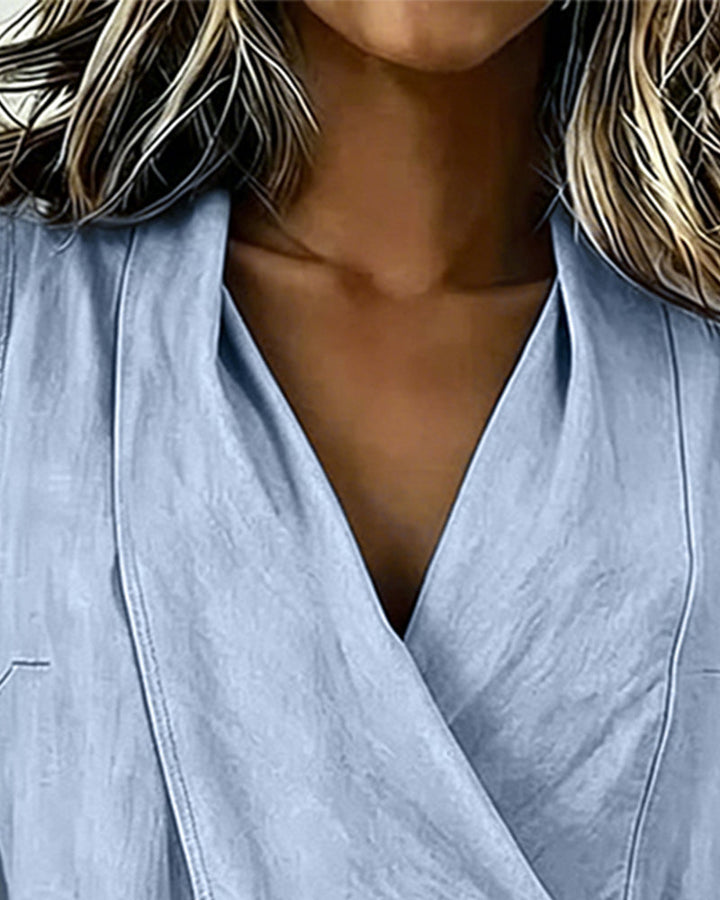 Brenda | Top a Bretelle Larghe Incrociate with Fiocco