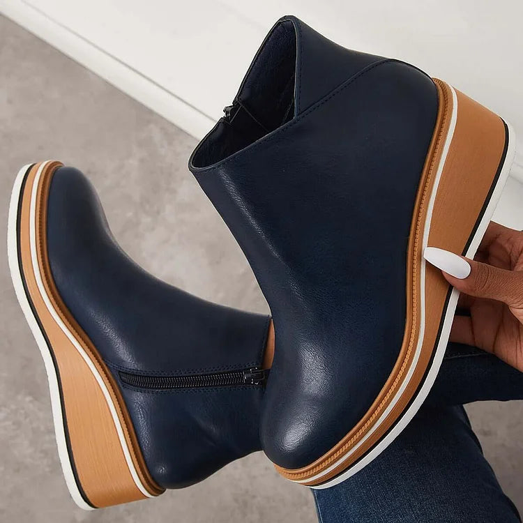 Marilena | Vegan Leather Ankle Boots - Helen & Olivia Manhattan