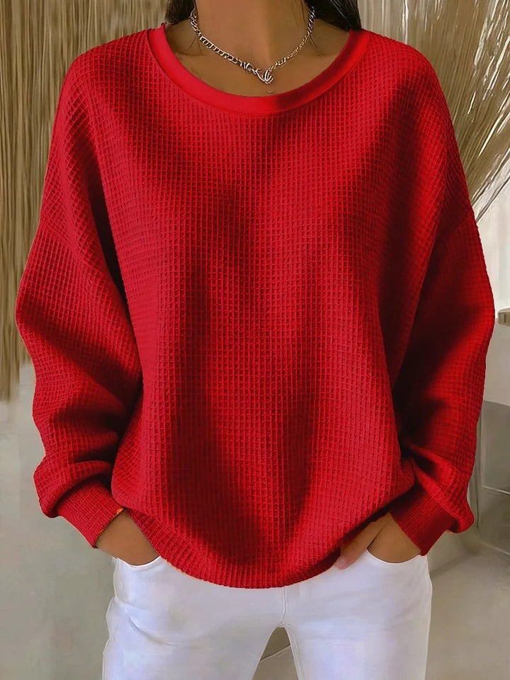 Nyla | Classic Sweater - Red