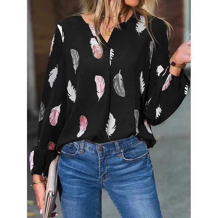Gracey | Feather Print Tee