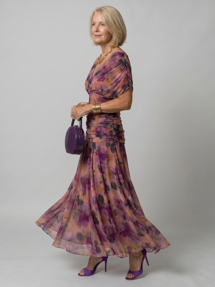 Zenaide | Off Shoulder Midi Dress