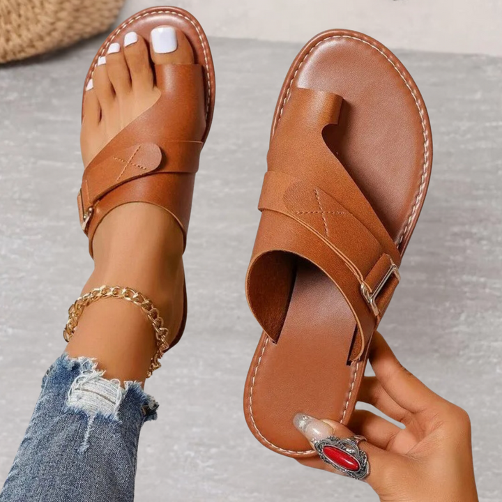 Elsie | Sandals - Brown