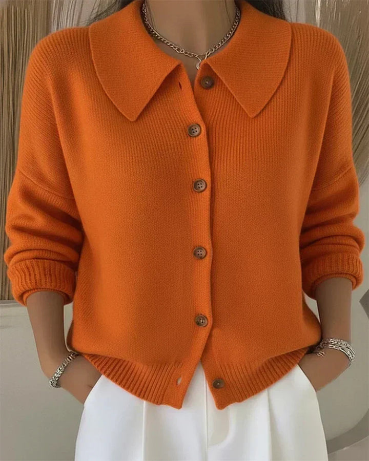 Vespera | Button Collar Cardigan - 