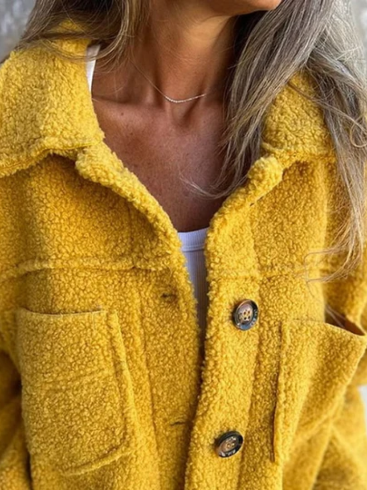 Ines | Coat À Boutons Texturé - 