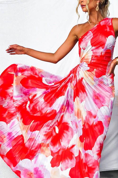 Bonnie | Pleated One-Shoulder Dress