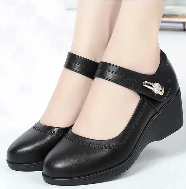 Camila Comfort Leather Support Shoes - 