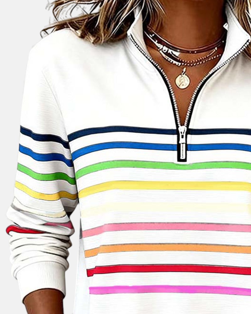 Irene | Comfort Striped Sweater - 