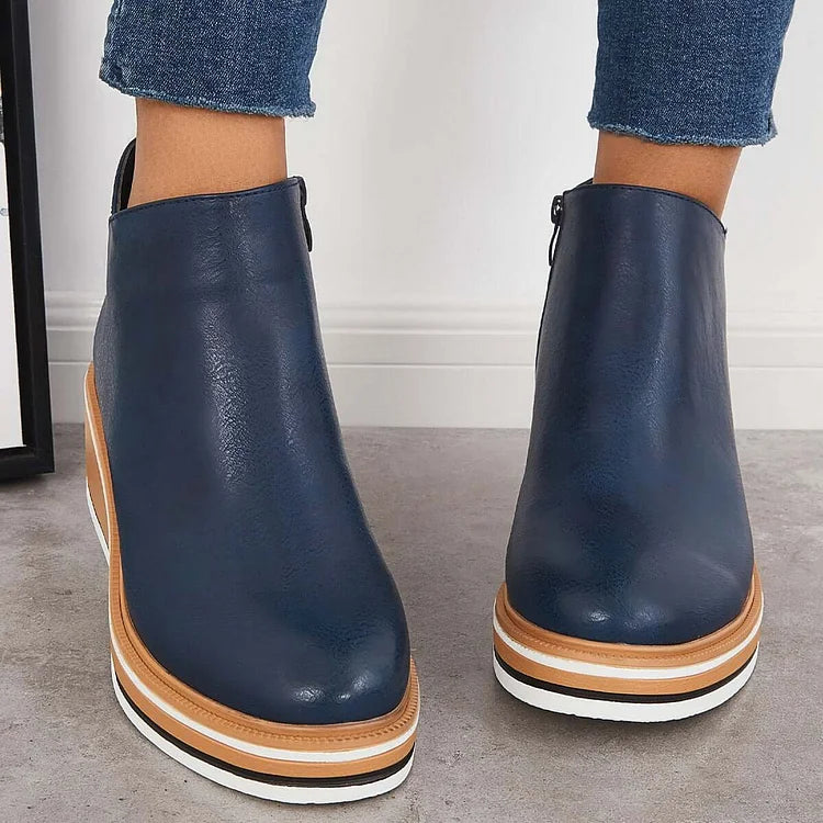 Marilena | Vegan Leather Ankle Boots - Helen & Olivia Manhattan