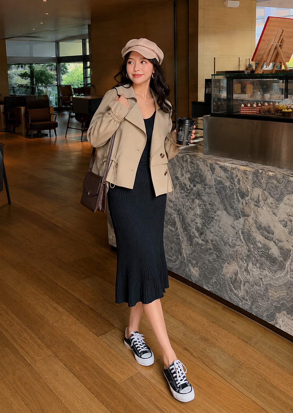 Lena | Chic Short Trench Coat - 