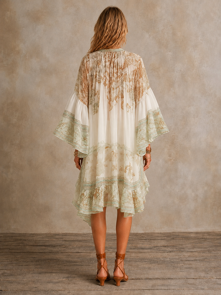 Isabella | Ruffle Hem Mini Dress for Women