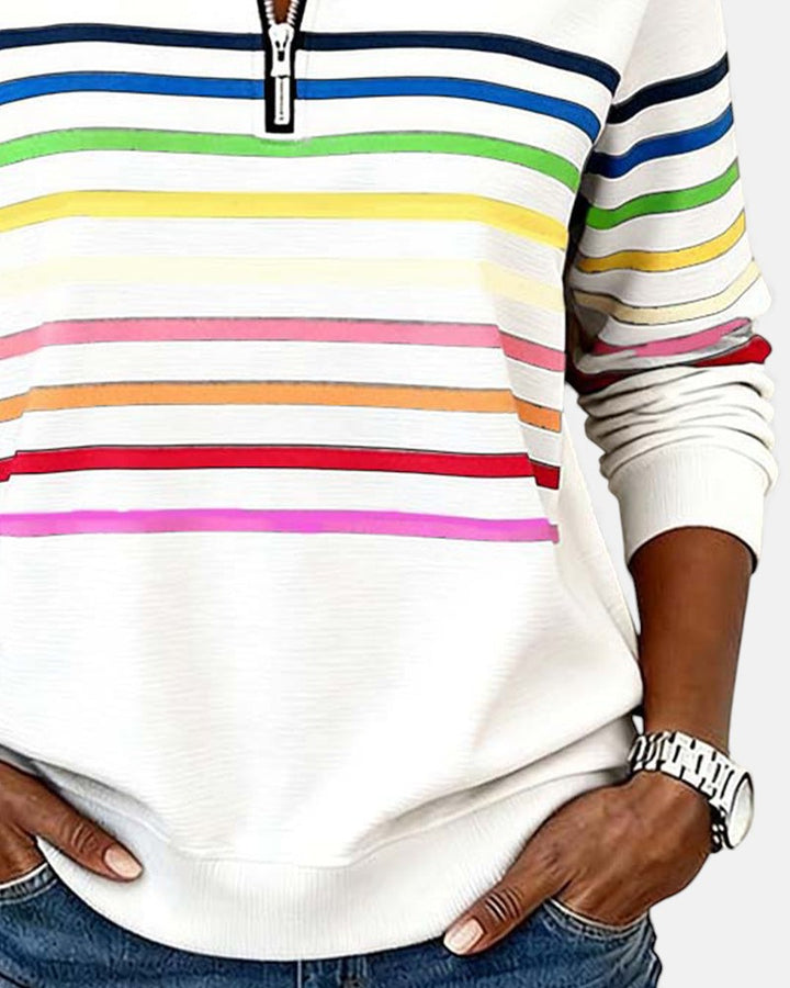 Irene | Comfort Striped Sweater - 