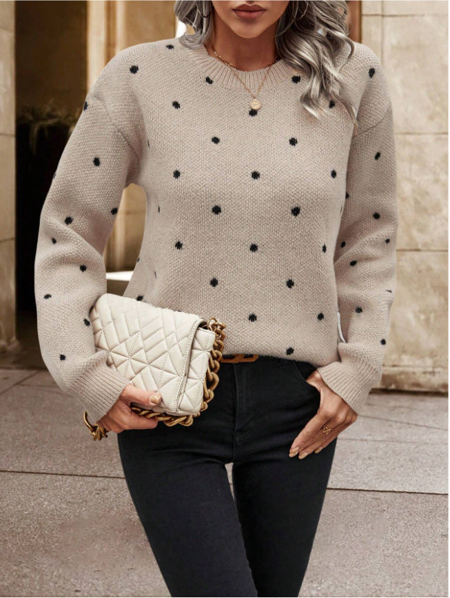 MAEVE | Polka Dot Sweater - 