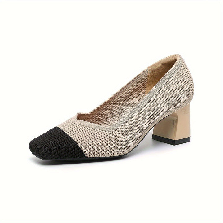 Marie | Comfortable Platform Heels with Classic Elegance - Dark Damask