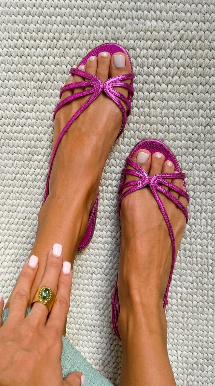 Etta | Simple Gold Summer Sandals