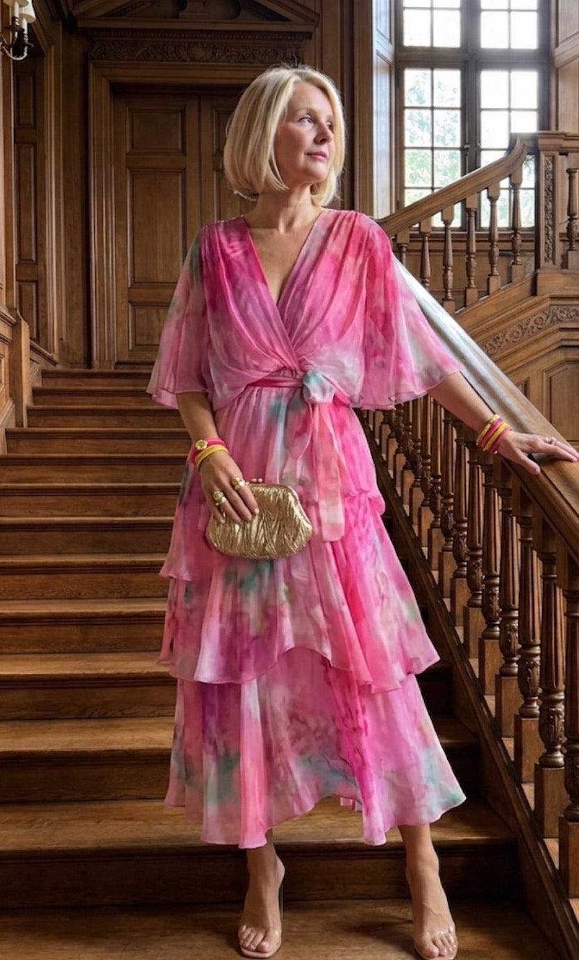 Layered Floral Sun Dress