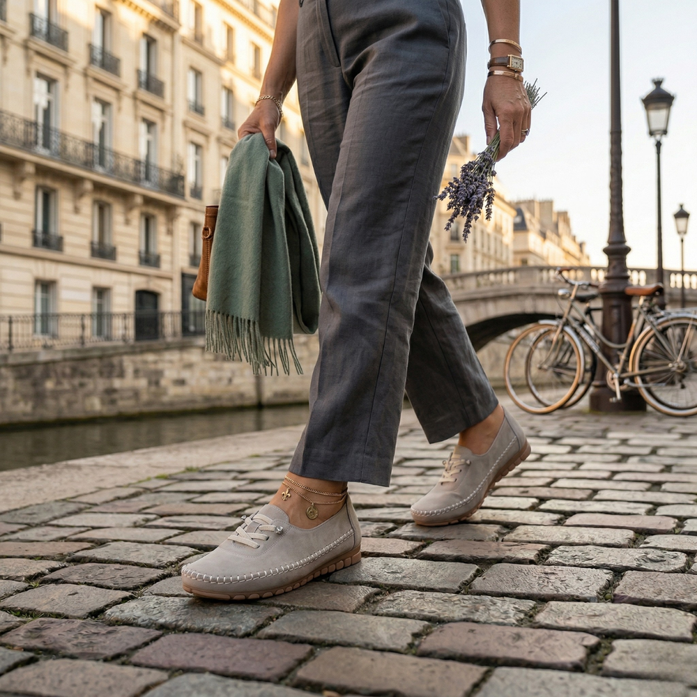 Celiane | Loafers Souples A Sole Ergonomic - Beige