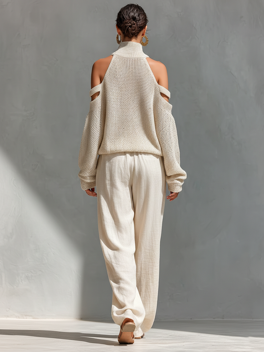 Astrid | Off-Shoulder Knit Completo