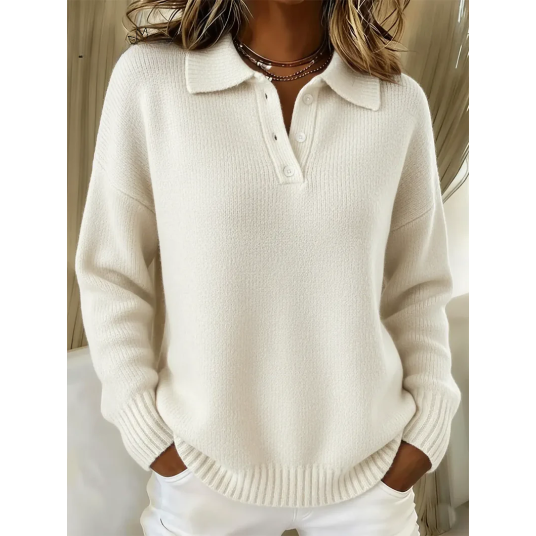Maren | Cozy Comfort Jumper - White