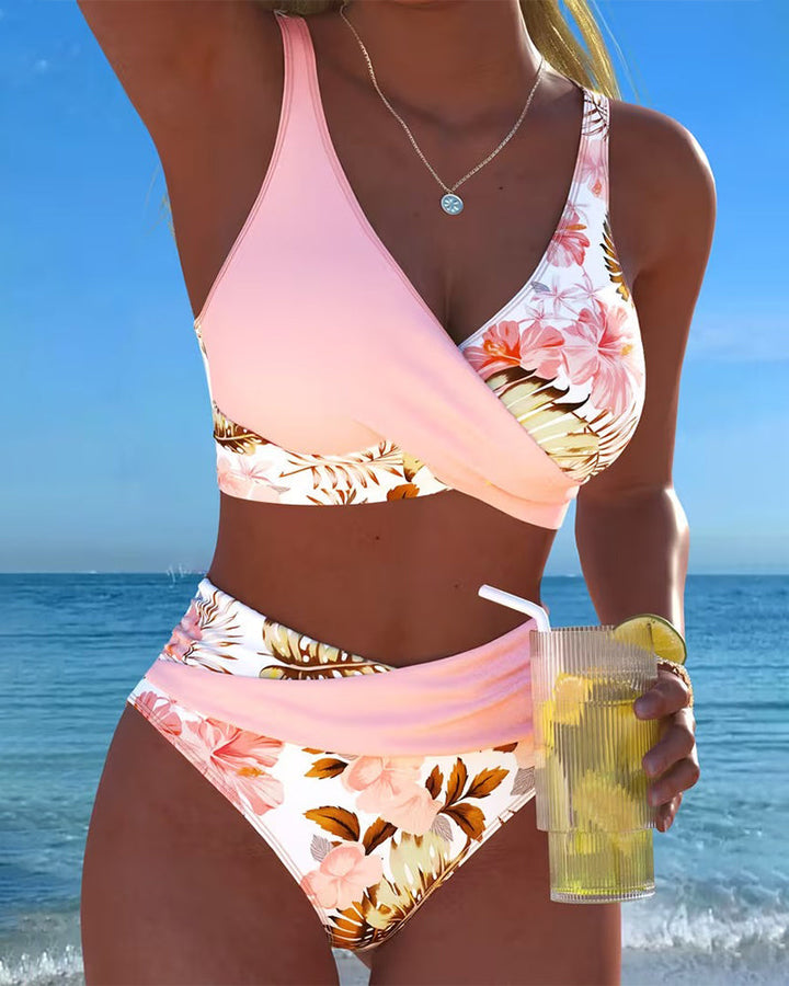 Jolina | Bikini Floral a Contrasto
