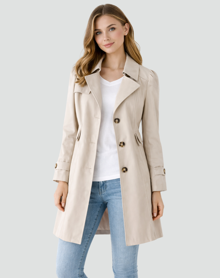 Gabrielle | Tranchée Coat Classic À Revers - Pink