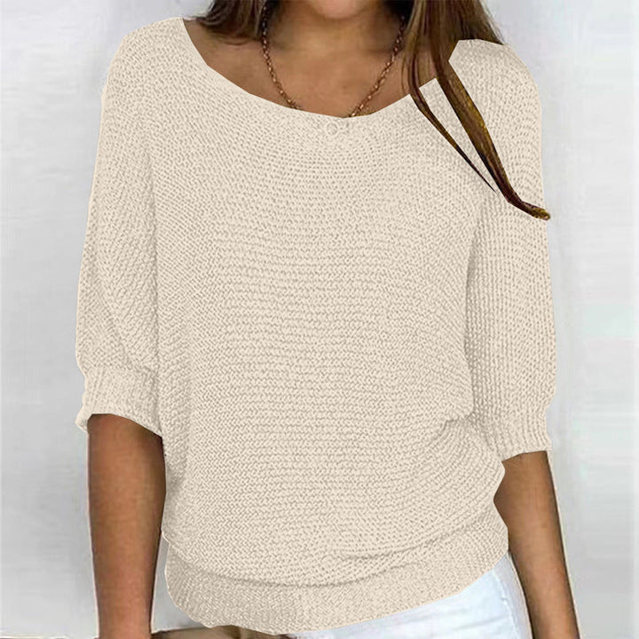 Kalyndrae | Comfortable Sweater - White