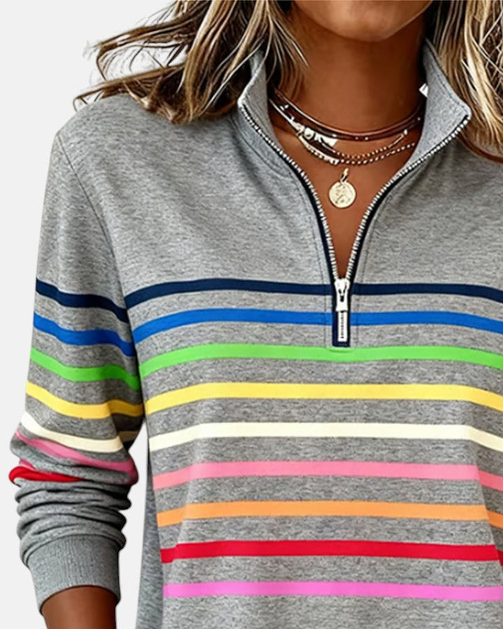 Irene | Comfort Striped Sweater - 