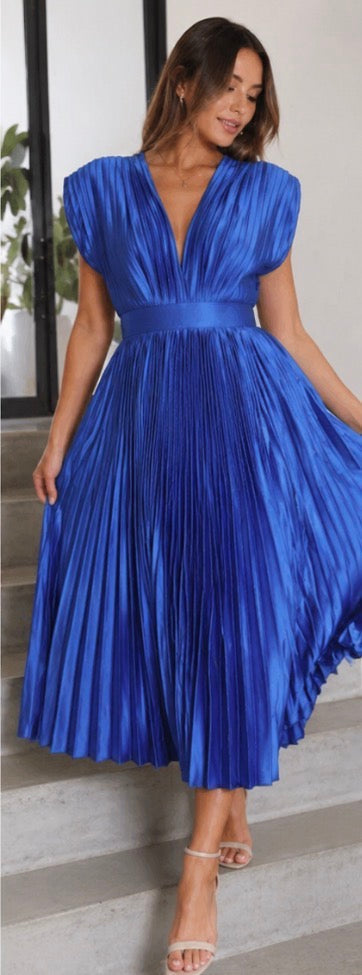 Timeless Pleated Midi Dress