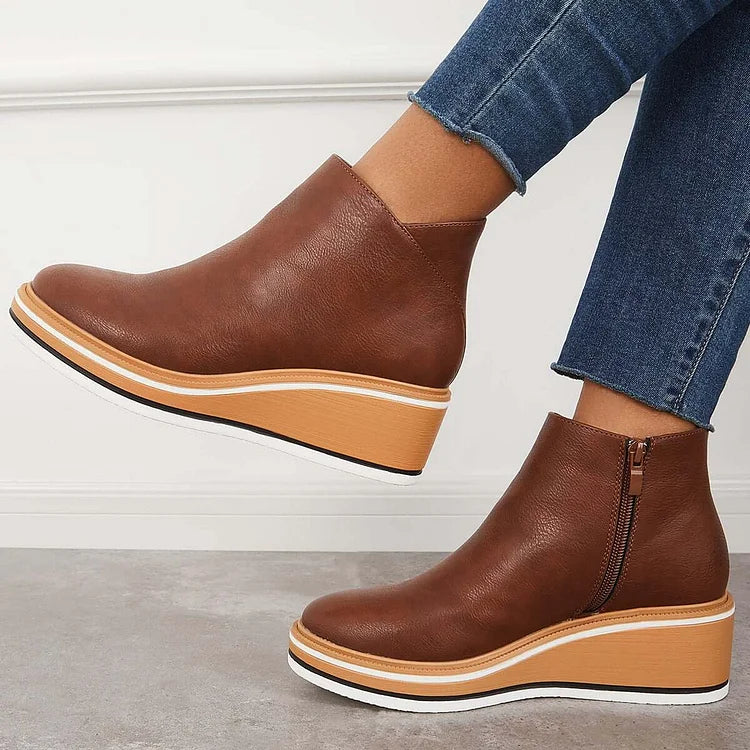 Marilena | Vegan Leather Ankle Boots - Helen & Olivia Manhattan