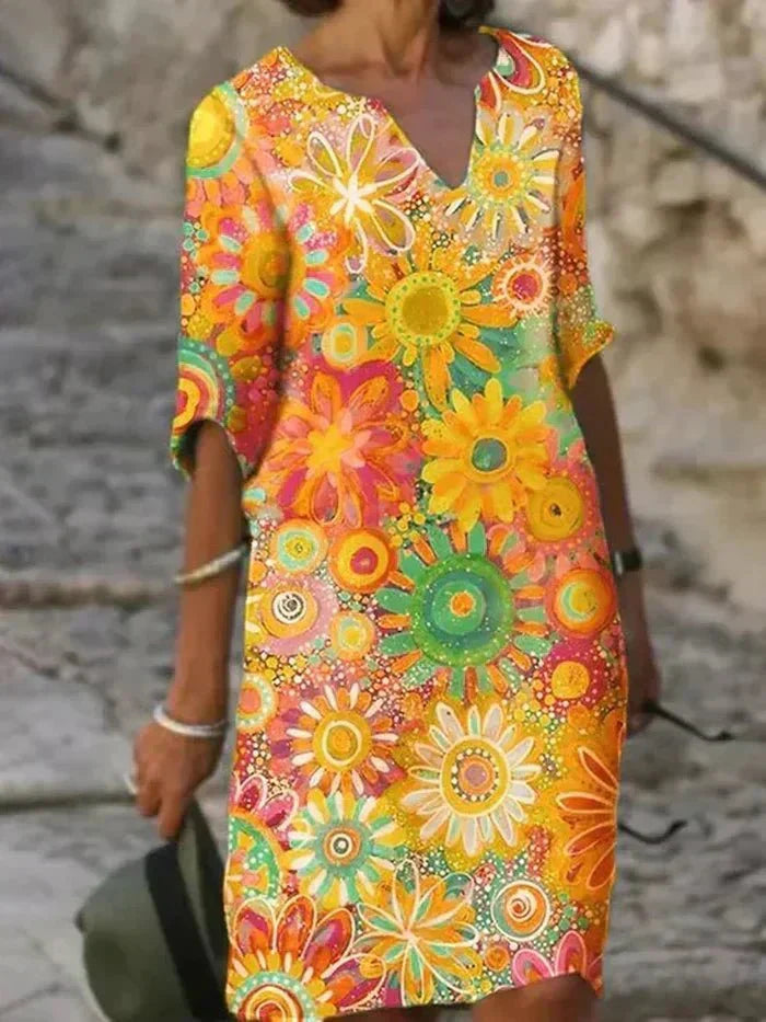 Nira | Dress Midi Floral Vivace