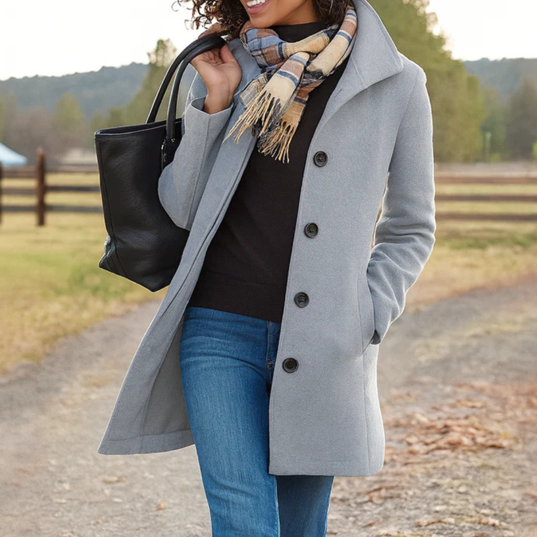 Serena | Timeless Heritage Coat - Silver
